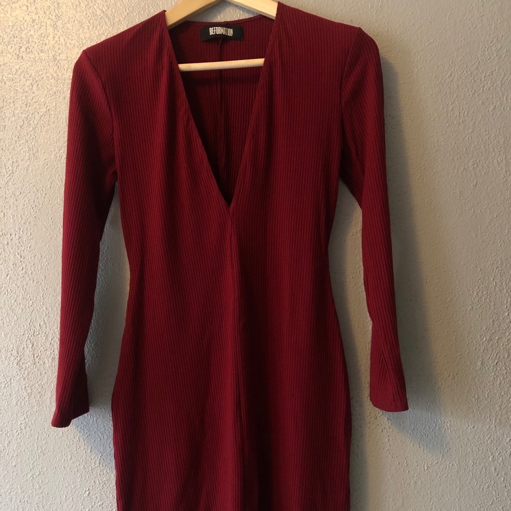 Reformation Bodycon Knit Dress M
